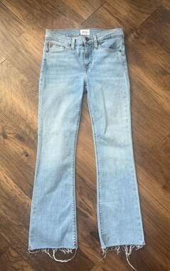 Hudson Jeans Love Crop Bootcut Light Wash Denim Size 25